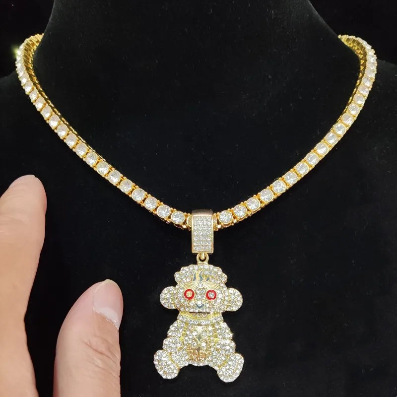 CORRENTINHA + PINGENTE CRAVEJADO