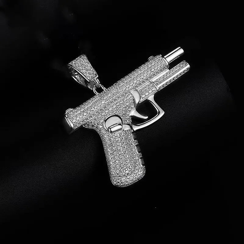 Pingente Gun Cravejada