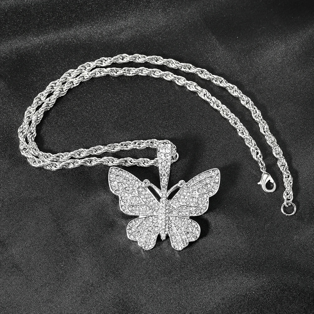 Pingente Borboleta Cravejado