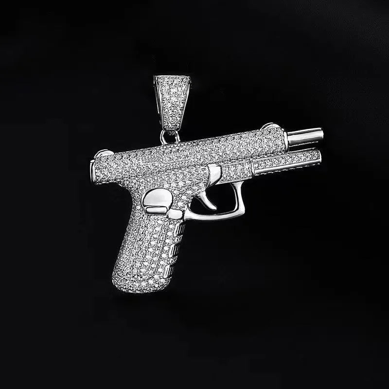 Pingente Gun Cravejada